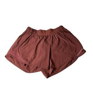 Lululemon Athletica Deep Purple Maroon Hotty Hot Run Shorts Size 6 Tall